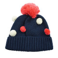 wholesale colorful pom high quality cute beanie christmas hat and scarf